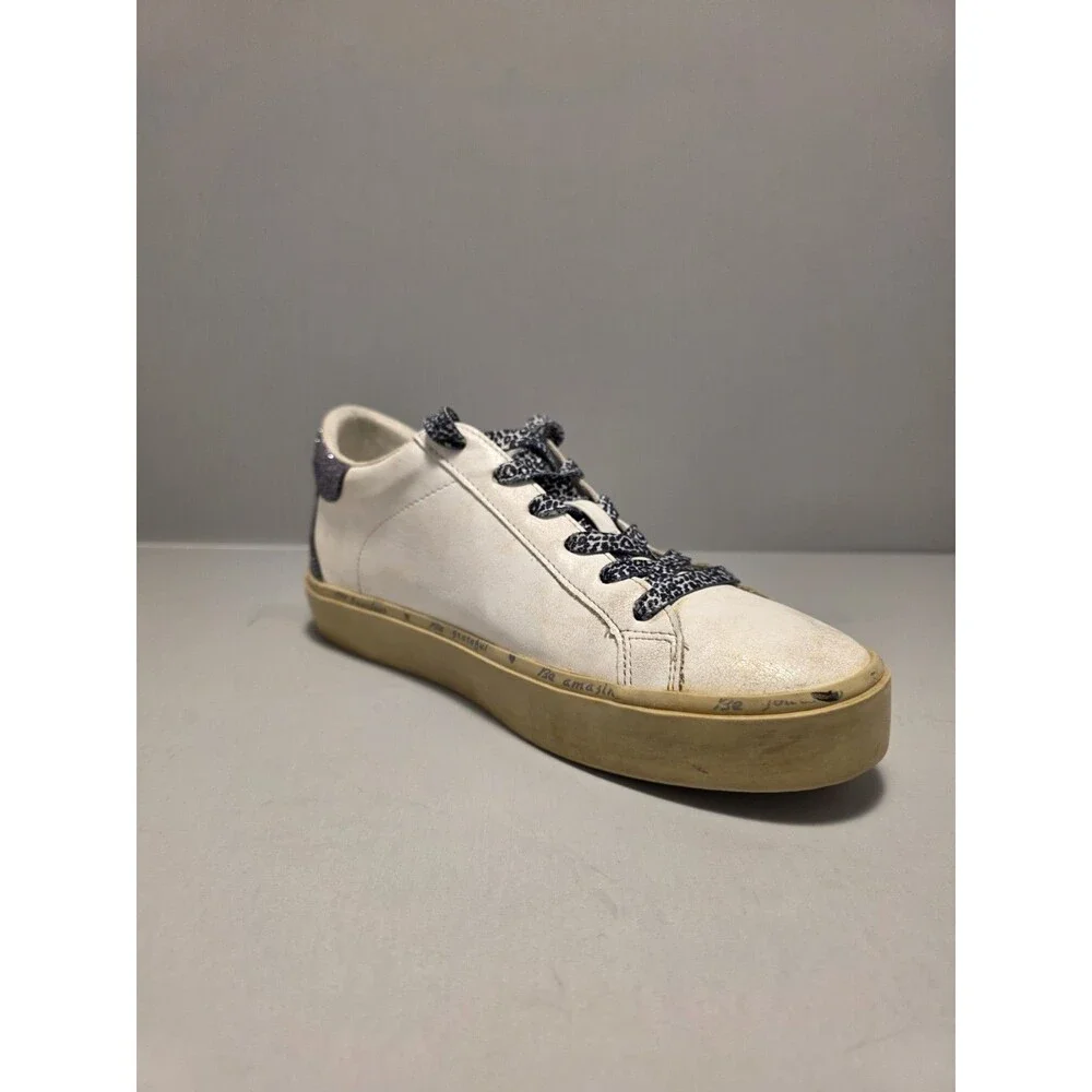 Shu Shop  Reba Pink Glitter Silver Star Low Top Sneakers - Women's size 9